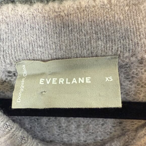 Everlane Sweater Womens XS Purple Lightweight Open Knit Alpaca Merino Wool Blend - Picture 6 of 8